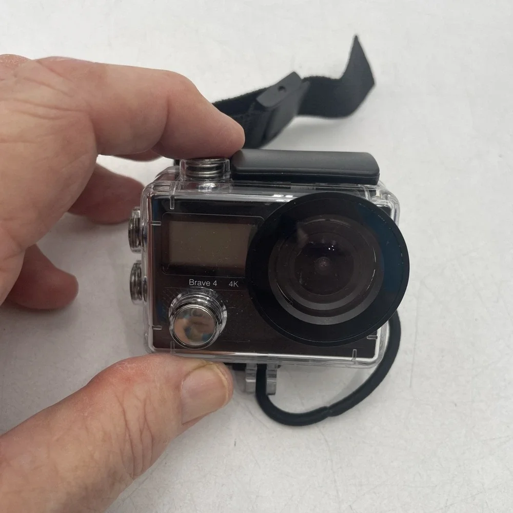 AKASO Brave 4 Action Waterproof Camera 4K Ultra HD 60FPS+Battery+Charger- Tested